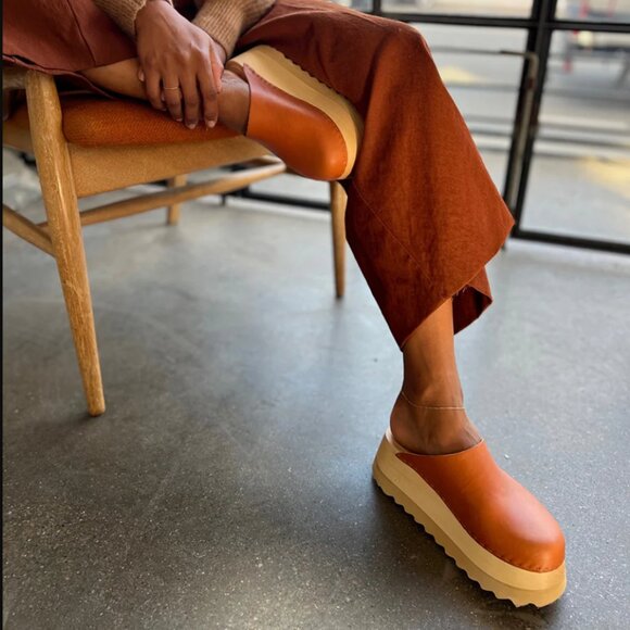 Bryr Chonk clogs in Whiskey leather - Sz. 38 - Picture 2 of 11